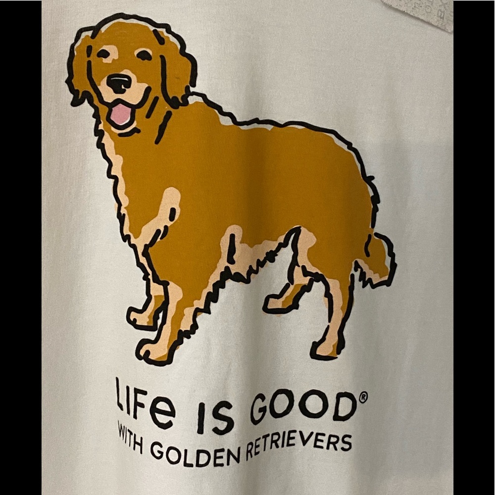 LIFE IS GOOD COTTON GOLDEN RETRIEVER XXXL TEE NEW - Picture 2 of 8